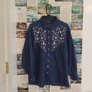 Silver Threads Button Down